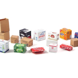 Kartonnen dozen - kleine set 1 - 1:35 - bedrukt papier (Matho Models 35076)