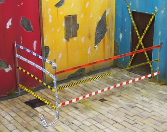 Double Sided Warning and Caution Tape A - English - 1:35 scale - printed paper (Matho Models 35108)