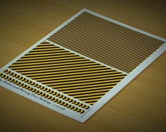 Warning Floor Markings - 1:35 scale - waterslide decals (Matho Models 35118)
