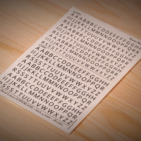 Scale Model Decal - Etsy UK