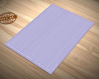 Decal Letters (UPPERCASE) - 1.5mm, white, type 1 - all scales - waterslide decals (Matho Models 80051)