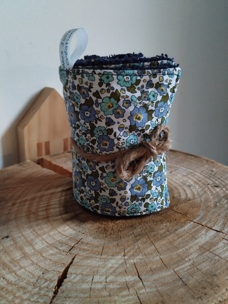 Rouleau de Papier toilette Lavable Liberty bleu