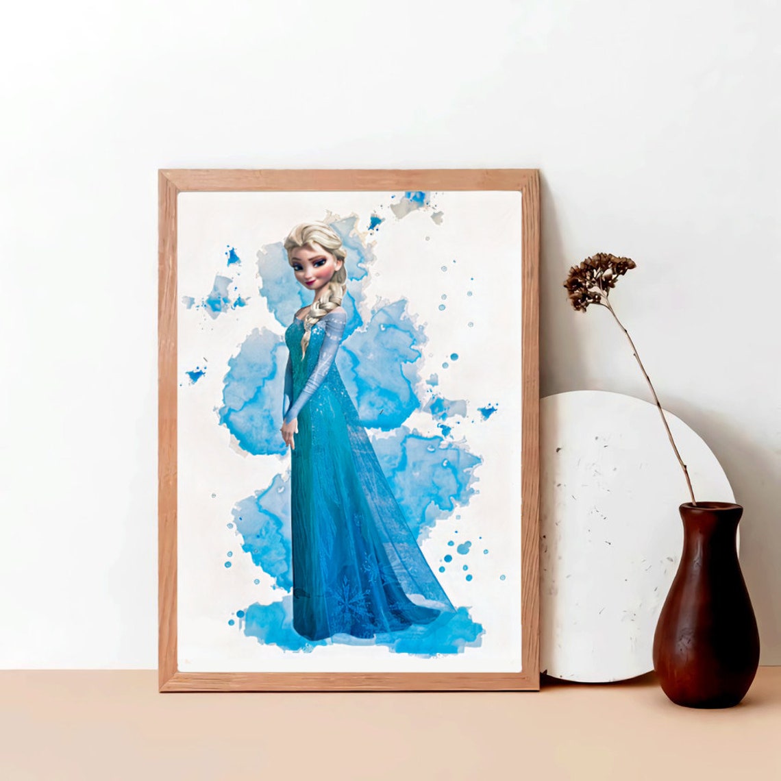 Frozen Inspired Wall Art Disney Princess Poster Digital Etsy