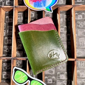 Handmade Minimalist Leather Wallet / Cardholder