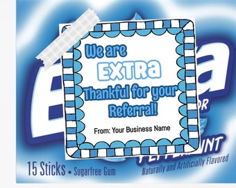 Gum Referral Gift Tags – Printable Business Thank You (PDF)