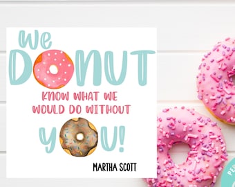 Donut Business Referral Gift Tag, Business Marketing, Referral Gift Tag for Business