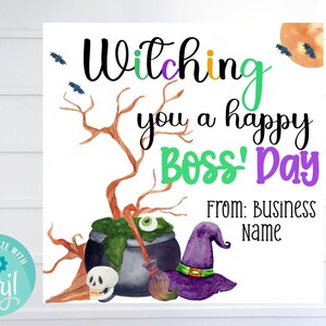Happy Boss' Day Gift Tag Printable Best Boss Gift Favor Boss' Day Gift ...
