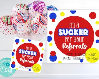 Realtor Referral Gift Tag, Real Estate Marketing (Printable)