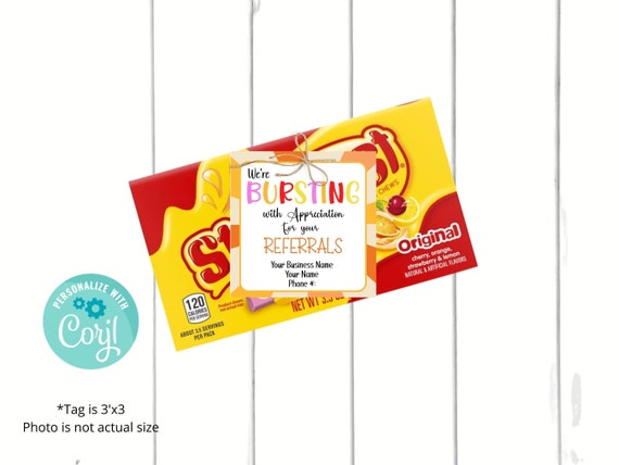 Editable Referral Gift Tag, Real Estate Marketing (Digital Download)