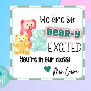 Back To School Gift Tag, I am so BERRY excited that you&#39;re in my class, PRINTABLE, Meet the Teacher,  First Day of School Open House