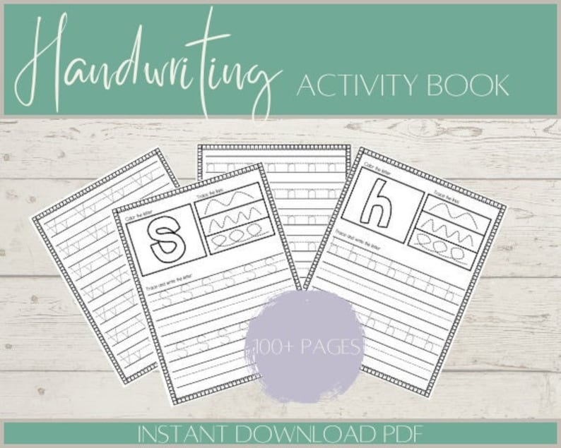 Printable Handwriting Activity Pages - Etsy