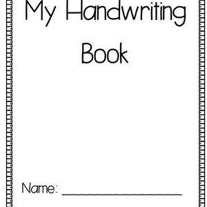 Printable Handwriting Activity Pages - Etsy