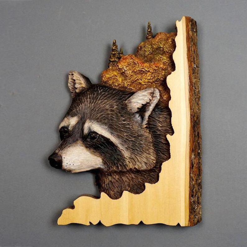 Animal Carving Wood Wall Hanging Sculpture Unique Home Decor - Etsy