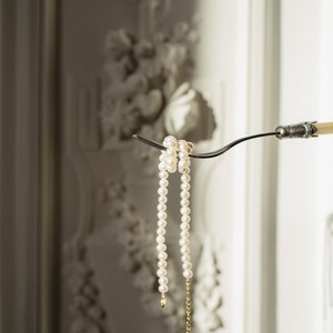 Collier en perles réelles d'eau douce choker de luxe image 5