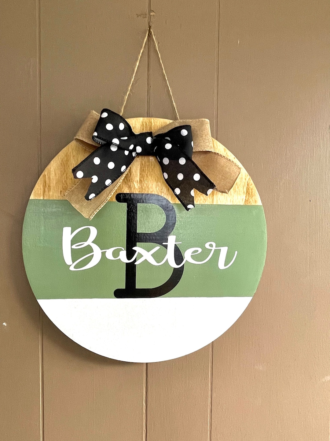 Customizable Name Door Hanger Farmhouse Door Hanger Wooden Etsy