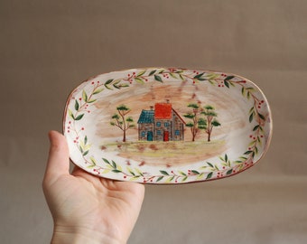 Ceramic handmade plate