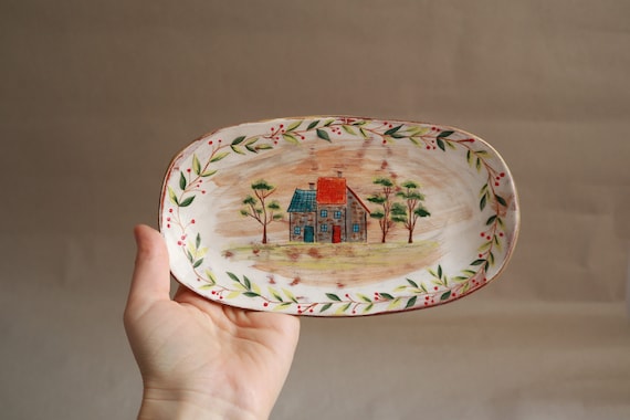 Ceramic handmade plate
