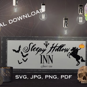 Sleepy Hollow Digital Download | Sublimation, Print, Cut File, Sign Making