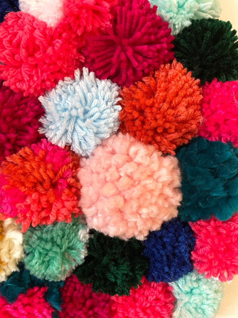 Pom Pom Wall Art Etsy