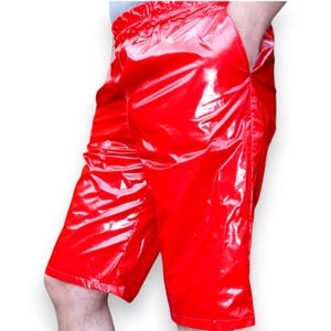 Shorts 35K Sprinter shorts nylon glossy nylon LACK PVC wetlook shiny nylon without lining