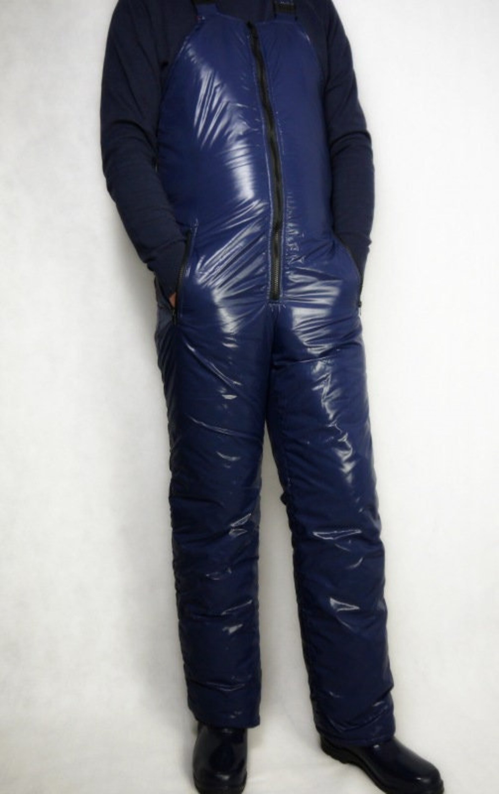 Glossy Nylon Nylko Shiny Nylon Pants Ski Pants Snow Pants Dungarees Ski