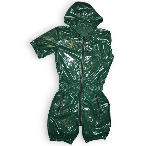 Glanznylon shiny nylon lack PVC Regenoverall Overall KRG EX Ohne