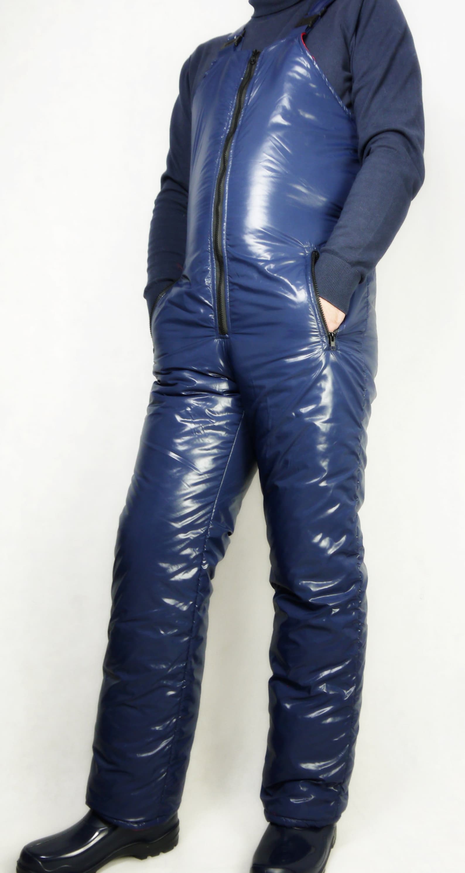 Glossy Nylon Nylko Shiny Nylon Pants Ski Pants Snow Pants Dungarees Ski