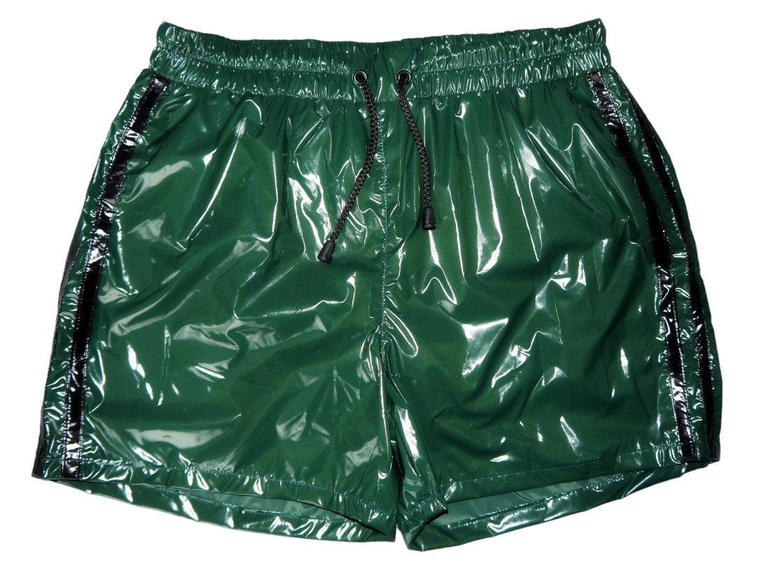 Shorts PS Sprinter Shorts Nylon Shiny Nylon LACK PVC Wetlook