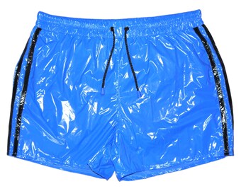 Shorts PS Sprinter Shorts Nylon Shiny Nylon LACK PVC Wetlook Shiny