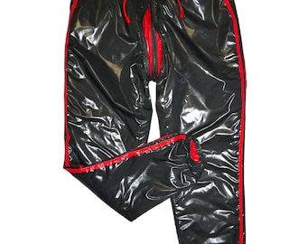 Pantalón de nailon brillante JGEX con forro Pantalón de nailon brillante