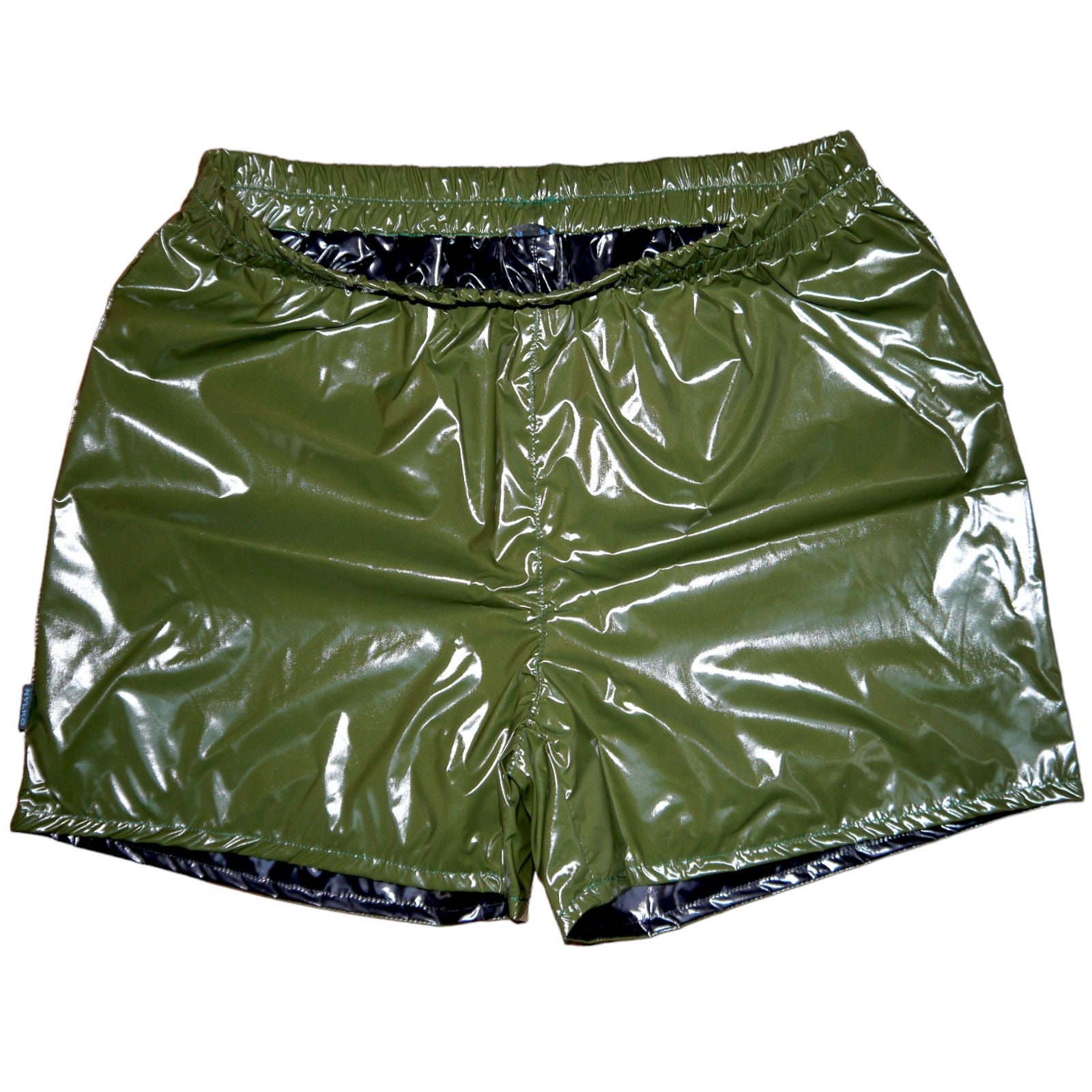 Shorts Sprinter Shorts Nylon Glossy Nylon LACK PVC Wetlook Shiny Nylon With Lining Etsy