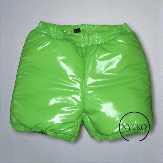 Shiny Nylon Shorts With Padding 6 Mm GM Sprinter Shiny Nylon