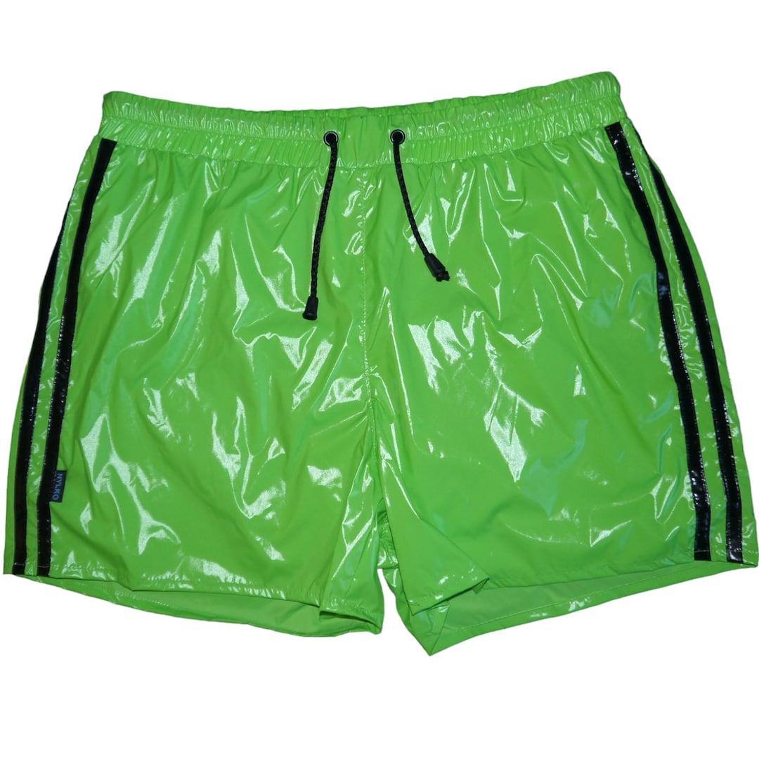 Shorts PS Sprinter Shorts Nylon Shiny Nylon LACK PVC Wetlook