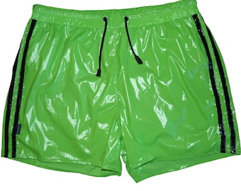 【SCENERITY】Nylon Wind Shorts Shorts PS Sprinter Shorts Nylon Shiny Nylon LACK PVC Wetlook