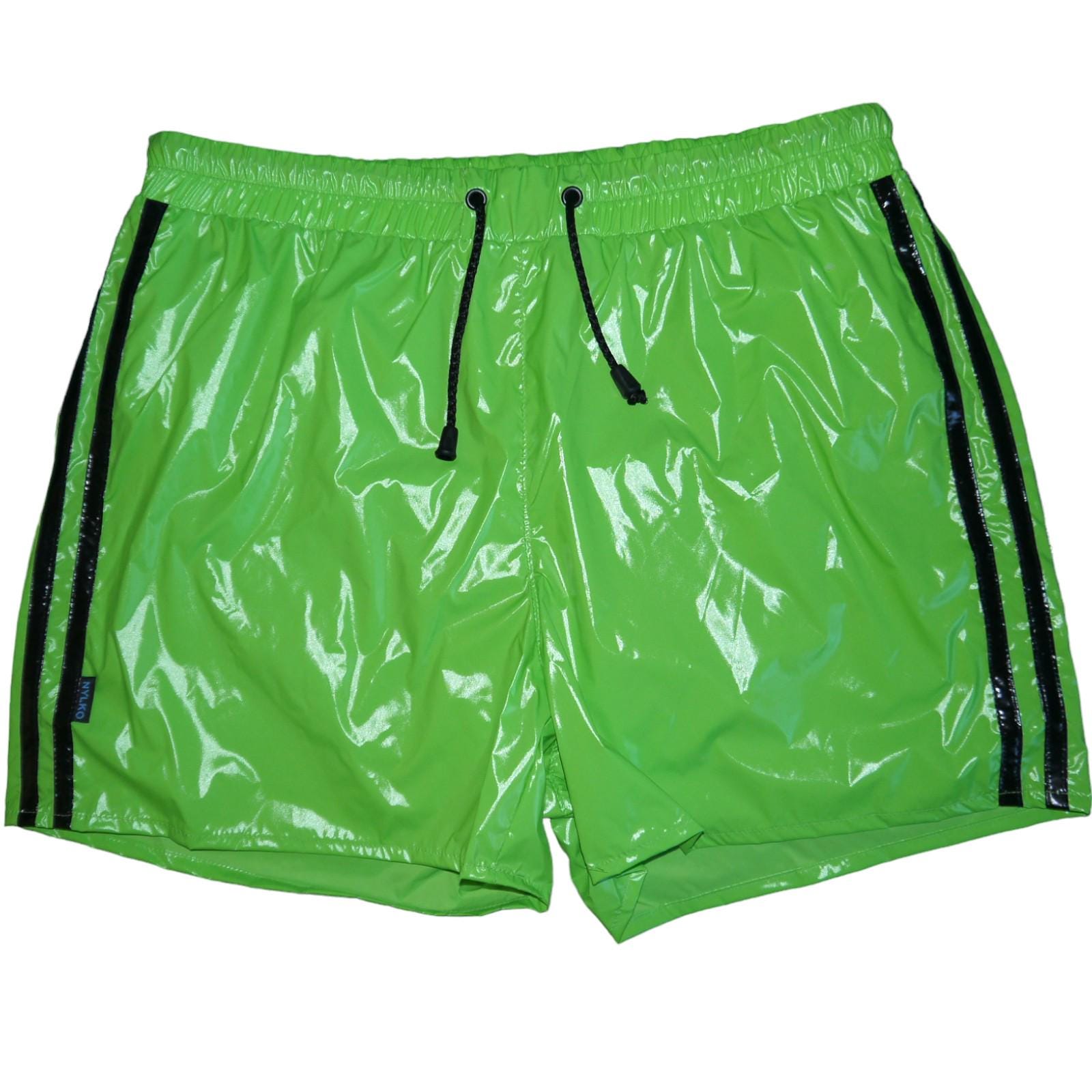 【SCENERITY】Nylon Wind Shorts Shorts PS Sprinter Shorts Nylon Shiny Nylon LACK PVC Wetlook