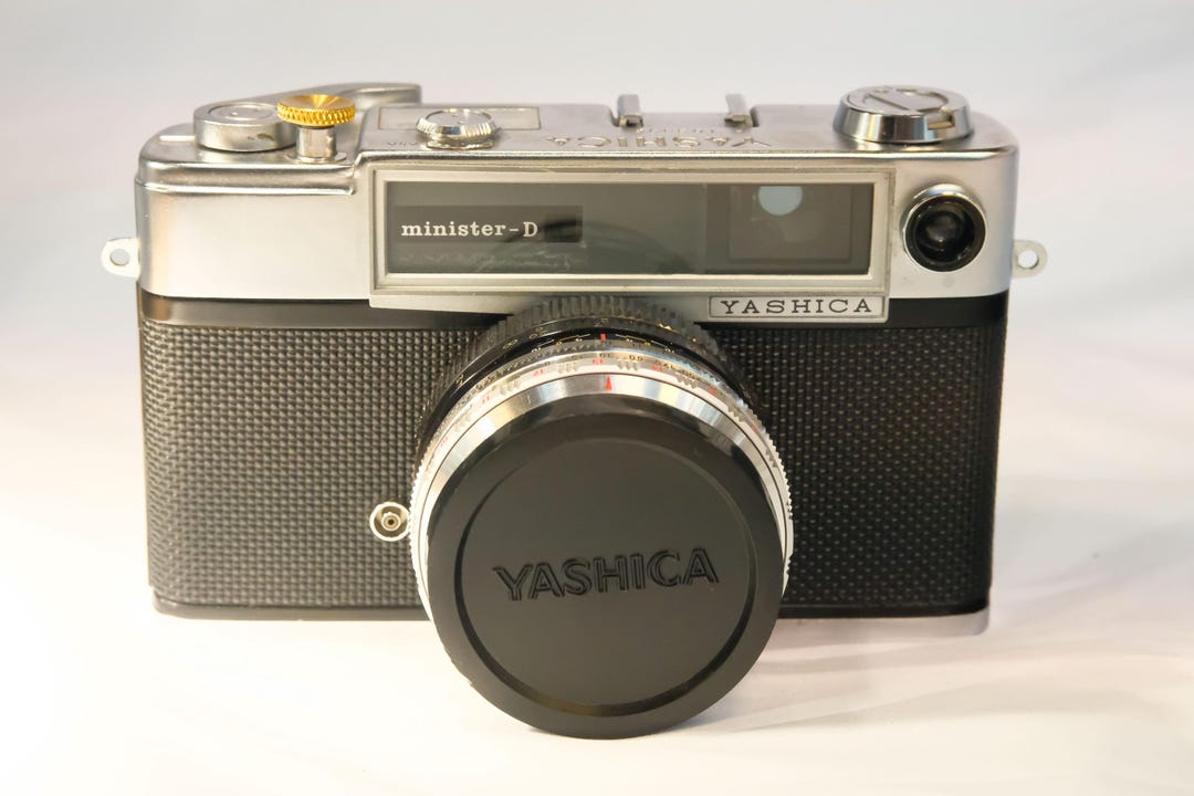 Vintage Yashica Minister D Rangefinder Camera 1960s Film Tested