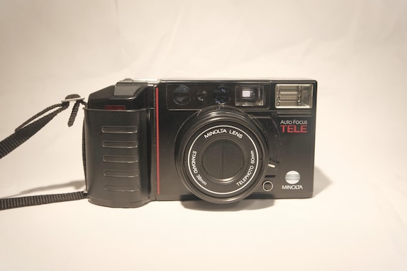 Minolta AFT Auto Focus Tele 35mm Film Camera - Point-and-Shoot - Retro 1980's - Film Tested & Working