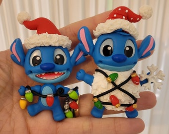 Kerstboomornament / kerstmagneten | Plaksteen | Handnaam | Plasticvrij | Niet-giftig koud porselein | Kerstklei