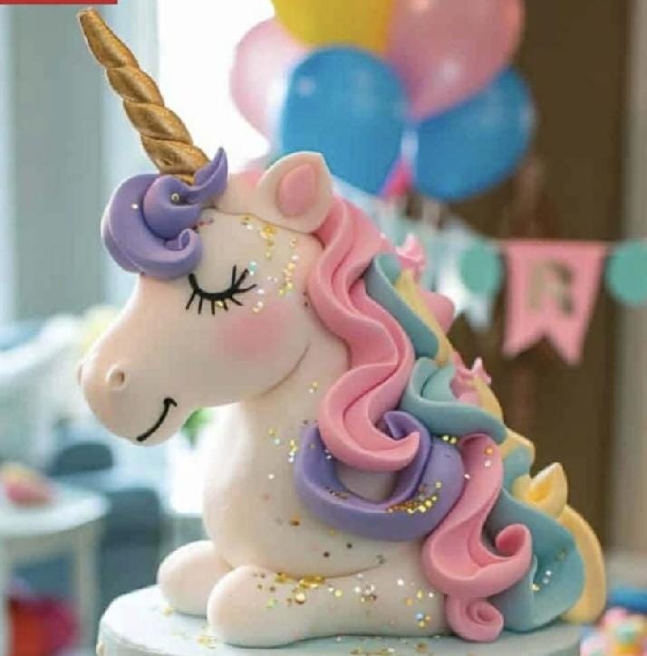 24 Cake Topper Unicorno In Cartone – Decorazioni Per Torte Compleanno, Baby Shower E Feste A Tema - 6