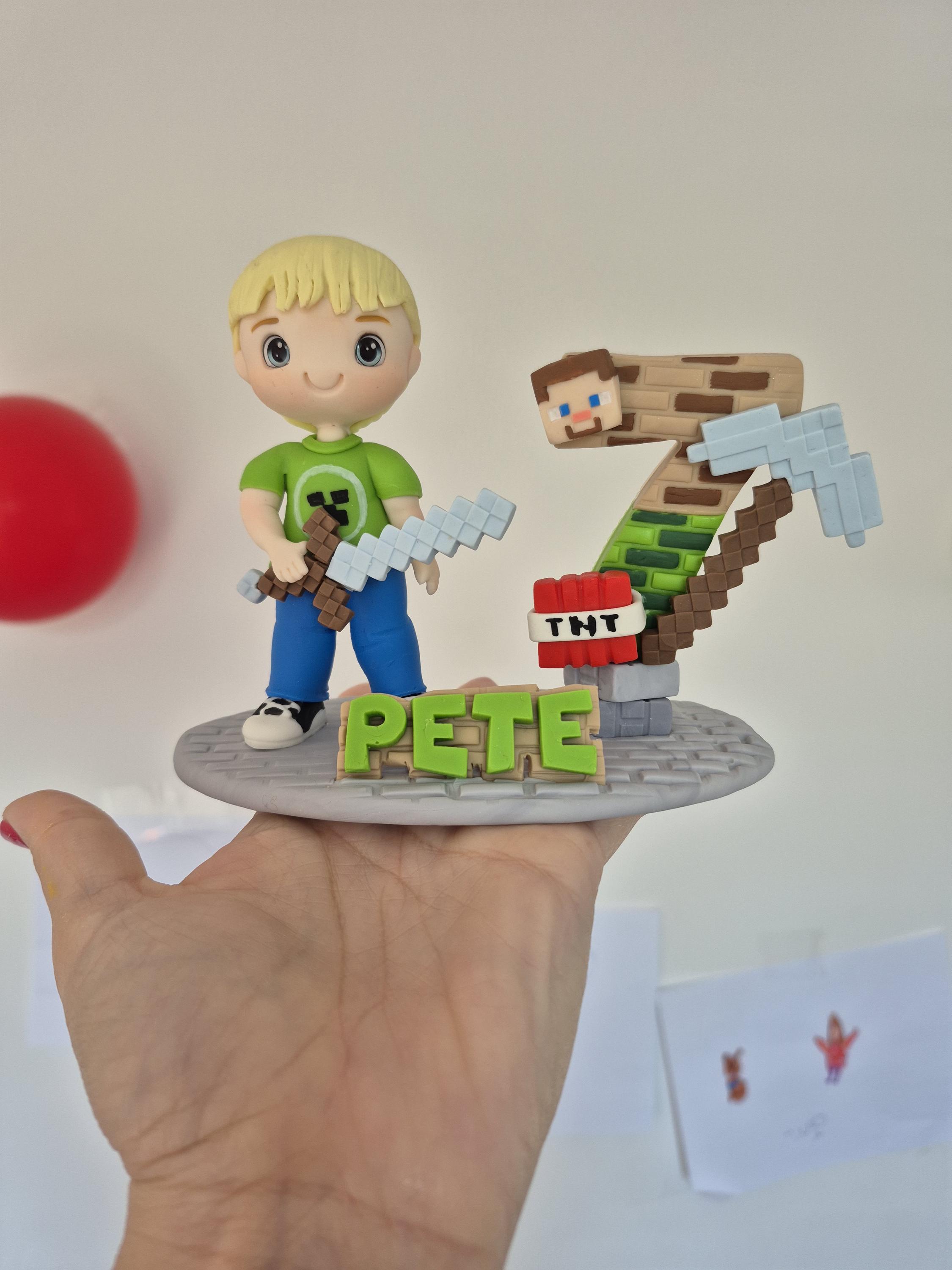 Craft Birthday Cake Topper + Candle