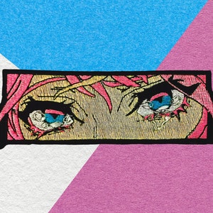 Cry Baby Anime Eyes Patch Japan - Iron On Patch