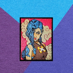 Arcane Jinx Powder Embroidered Patch / League Of Legends