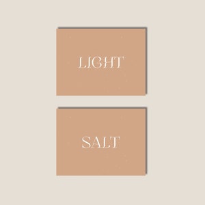 Salt and Light - Christian Cards -