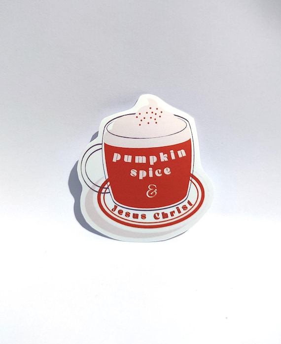 Citrouille épicée et Jésus - autocollants