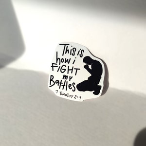 è così che combatto le mie battaglie - Adesivo