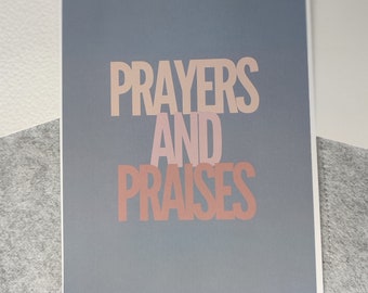 Prayers and Praises - Christian Cards - A6