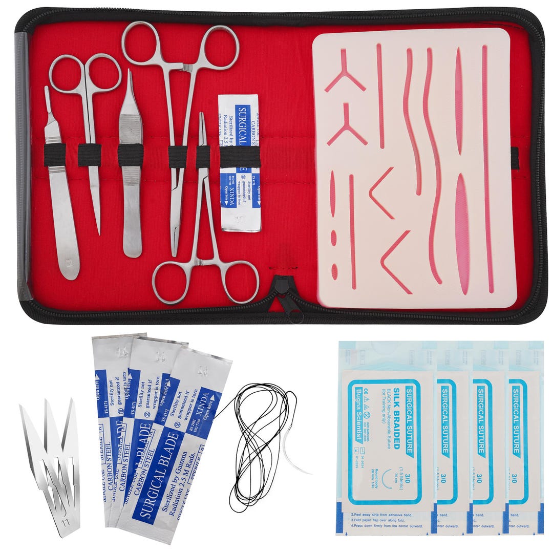 Student Suture Practice Kit – Complete Training Set With Tools ...