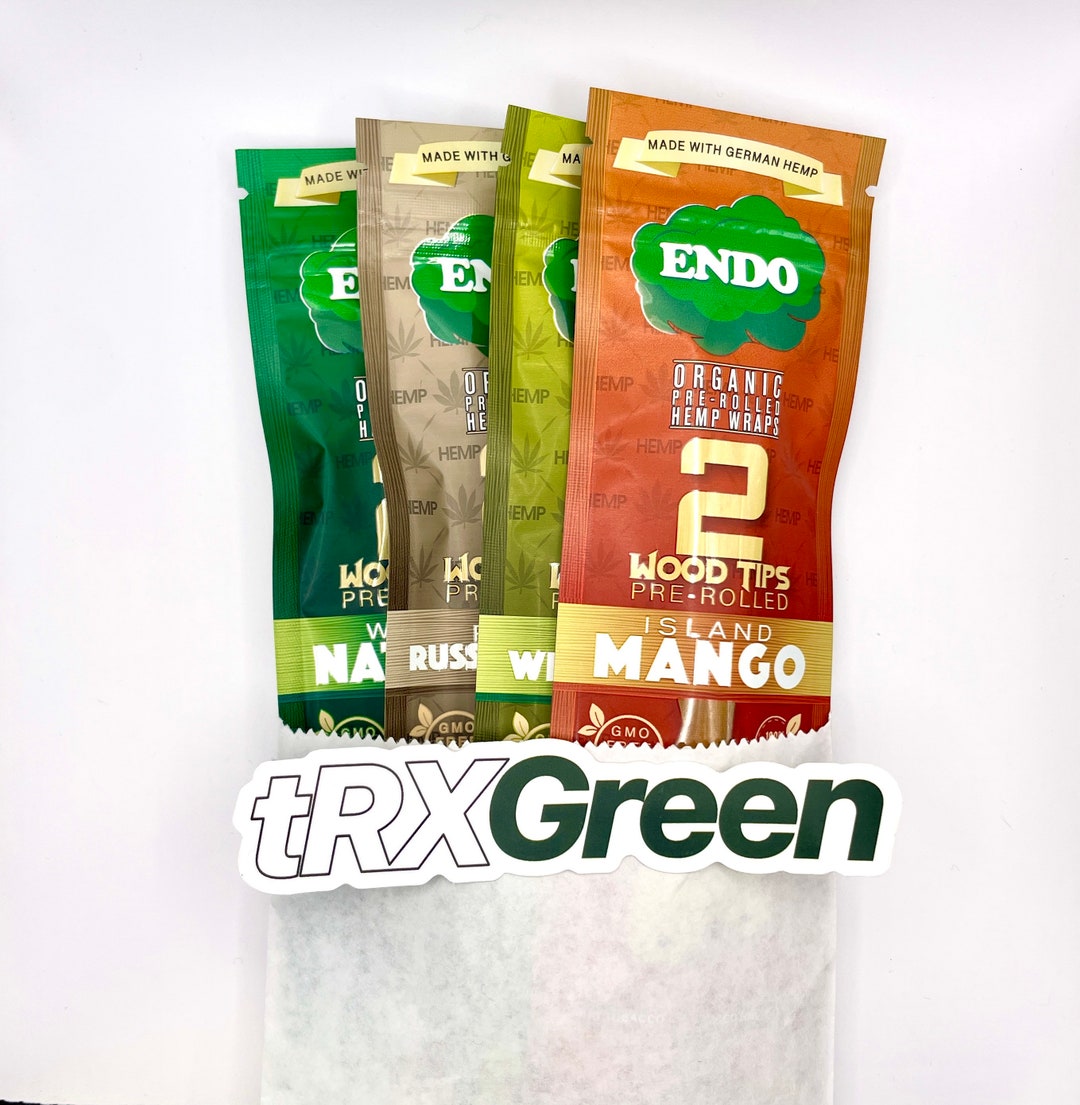 Endo Organic Prerolled Hemp Wraps Sampler 4 Packs Etsy