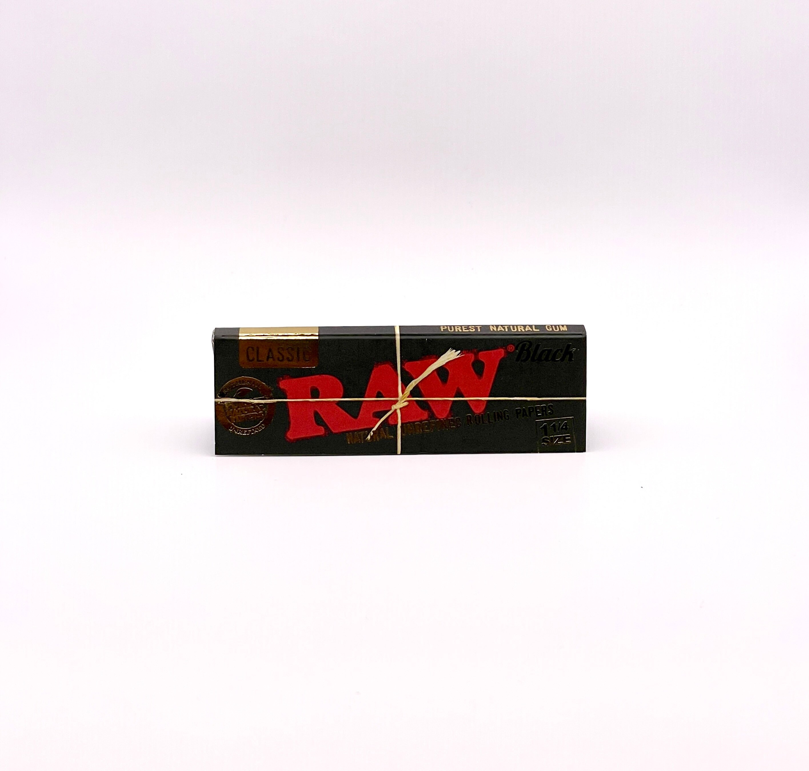 Raw Rolling Bundle Raw Black Rolling Paper 1 1/4 & King Size, Raw Cone