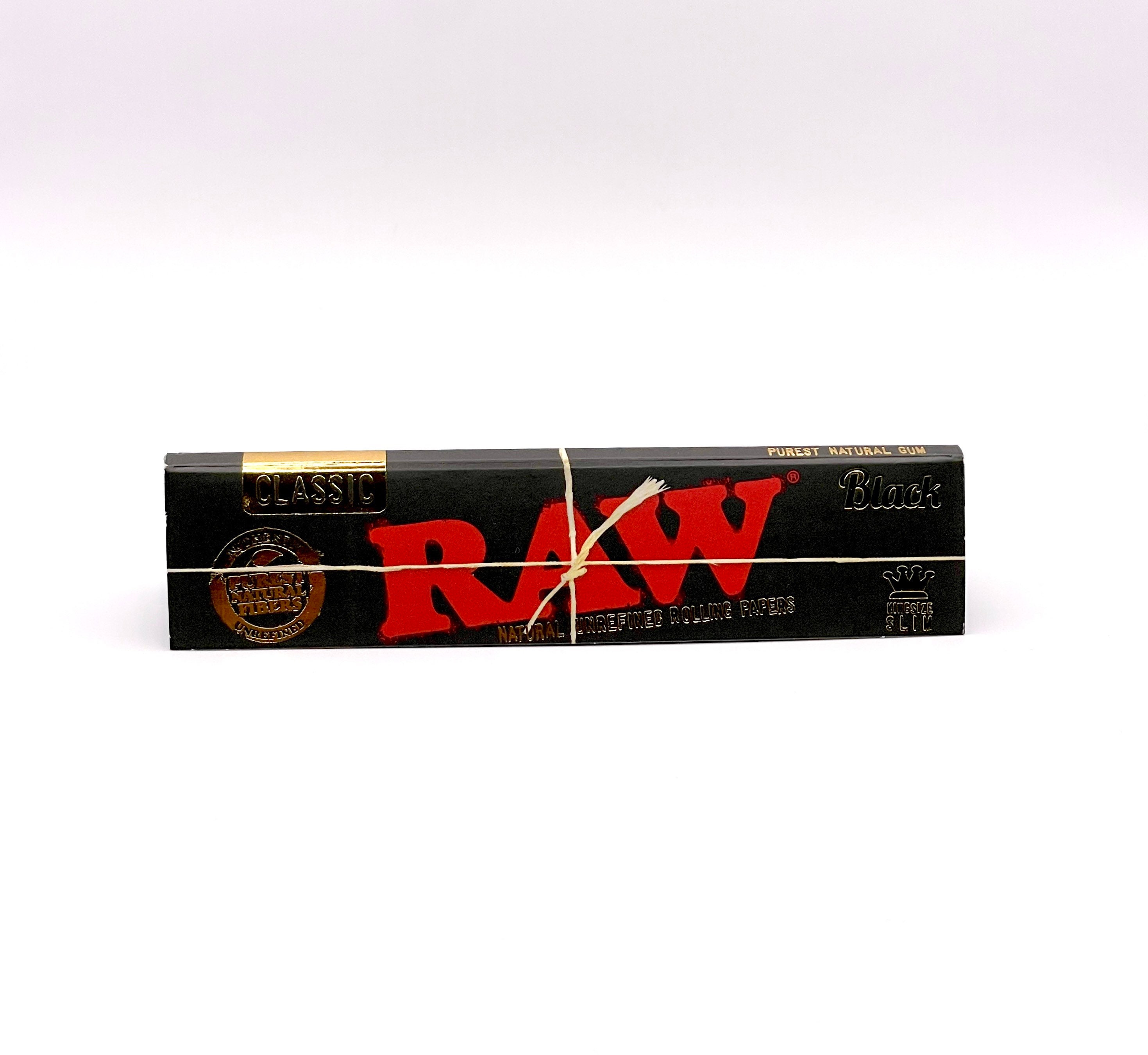 Raw Rolling Bundle Raw Black Rolling Paper 1 1/4 & King Size, Raw Cone